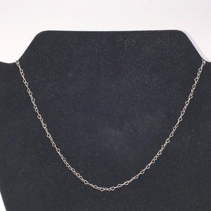 20" 2.7 Mm Heart Link Sterling Silver Necklaces